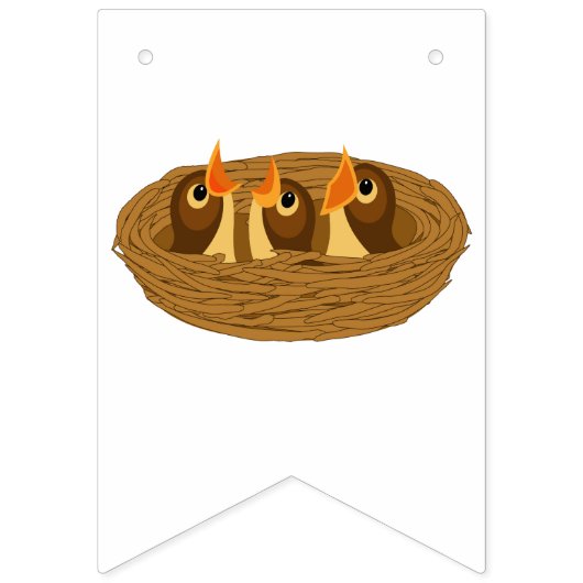 Verjaardagsfeest voor kinderen Uil Parrot Toucan B Vlaggetjes (Tweede vlag)