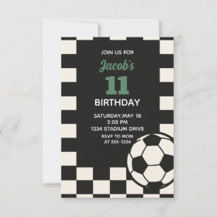 Verjaardagsfeest voor kinderen - Voetbal Jongens V Kaart