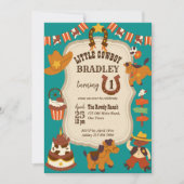 verjaardagsfeest voor kleine cowboykinderen kaart (Voorkant)