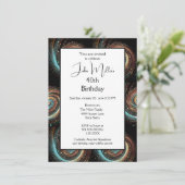 Verjaardagsfeest voor moderne mannen van 40 kaart (Staand voorkant)