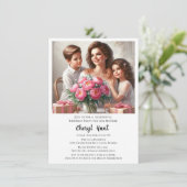 Verjaardagsfeest voor moeder kaart (Staand voorkant)