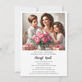 Verjaardagsfeest voor moeder kaart (Voorkant)