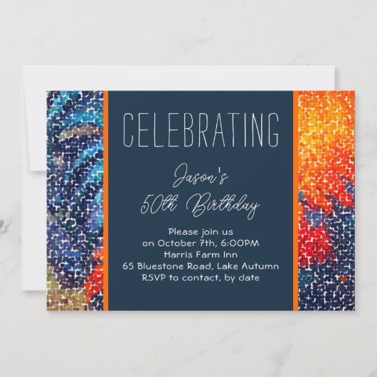 Verjaardagsfeest voor Navy en Oranje jongens Kaart (Voorkant)