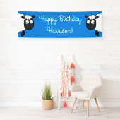 Verjaardagsfeest voor schapen spandoek (Insitu)