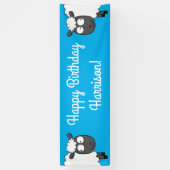 Verjaardagsfeest voor schapen spandoek (Verticaal)