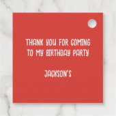 Verjaardagsfeest voor Schattigee raceauto's Bedankjes Labels (Achterkant)