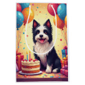 Verjaardagsfeest voor Skye Terrier Medium Cadeauzakje (Voorkant)