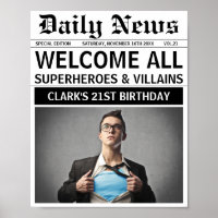 Verjaardagsfeest voor superhelden en schurken welk