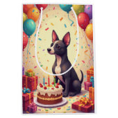 Verjaardagsfeest voor Thai Ridgeback Medium Cadeauzakje (Voorkant)