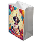 Verjaardagsfeest voor Treeing Walker Coonhound Medium Cadeauzakje (Achterkant Gekanteld)
