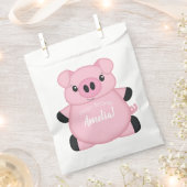 Verjaardagsfeest voor varkens bedankzakje (Geknipt)