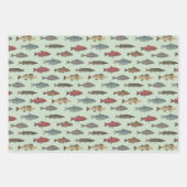 Verjaardagsfeest voor vissen inpakpapier vel (Voorkant 2)