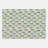 Verjaardagsfeest voor vissen inpakpapier vel (Voorkant)