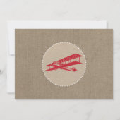 Verjaardagsfeest voor vliegtuigpiloot kaart (Achterkant)