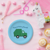 Verjaardagsfeest voor vrachtwagens papieren bordje (Feest)