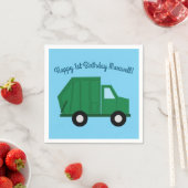 Verjaardagsfeest voor vrachtwagens servet (Insitu)