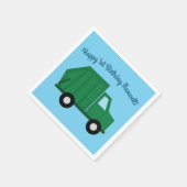 Verjaardagsfeest voor vrachtwagens servet (Hoek)