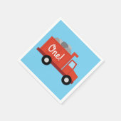 Verjaardagsfeest voor vrachtwagens servet (Hoek)