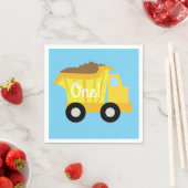 Verjaardagsfeest voor vrachtwagens servet (Insitu)