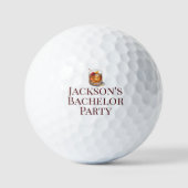 Verjaardagsfeest voor vrijgezellen Old Fashioned d Golfballen (Voorkant)