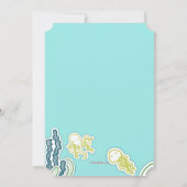 Verjaardagsfeest voor zee en onderzeeër kaart (Achterkant)