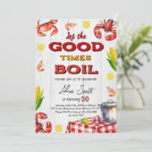 Verjaardagsfeest voor zeevruchten kaart (Staand voorkant)