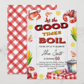 Verjaardagsfeest voor zeevruchten kaart (Voorkant / Achterkant)