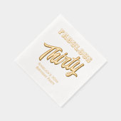 * Verjaardagsfeest Vul je leeftijd in Fabulous Thi Folie Servetten (Rechts)