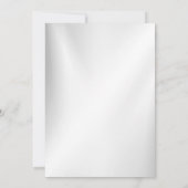 Verjaardagsfeest Waterverf Navy Blue White Flowers Kaart (Achterkant)