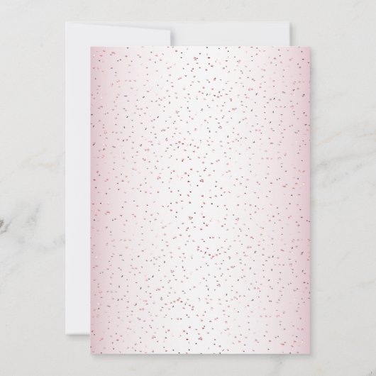 Verjaardagsfeest Waterverf Roze Prinses Schattige Kaart (Achterkant)