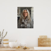 Verjaardagsfeest welkomstbord met foto poster (Keuken)