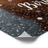 Verjaardagsfeest welkomstbord met foto poster (Hoek)