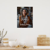 Verjaardagsfeest welkomstbord met foto poster (Keuken)