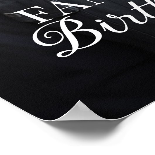 Verjaardagsfeest welkomstbord met foto poster (Hoek)