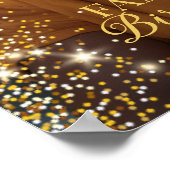 Verjaardagsfeest welkomstbord met foto poster (Hoek)