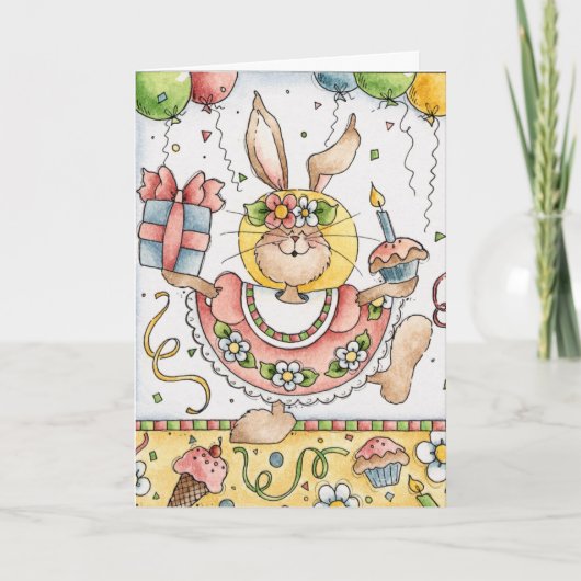 Verjaardagsfeest - Wenskaart Kaart (Voorkant)