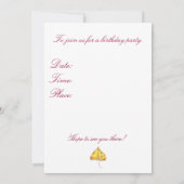 Verjaardagsfeest Yellow Marigold Waterverf Flowers Kaart (Achterkant)