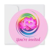 Verjaardagsfeest Yoga Lotus Bloem Regenboog Ontwer