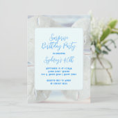 Verjaardagsfeest Zanddollars Uitnodiging (Staand voorkant)