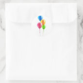 Verjaardagsfeestballon set ronde sticker (Tas)
