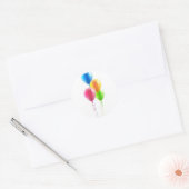 Verjaardagsfeestballon set ronde sticker (Envelop)