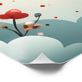 Verjaardagsfeestballon Welkom Poster (Hoek)