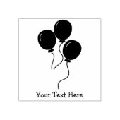Verjaardagsfeestballonnen aangepaste tekst rubberstempel (Afrduk)