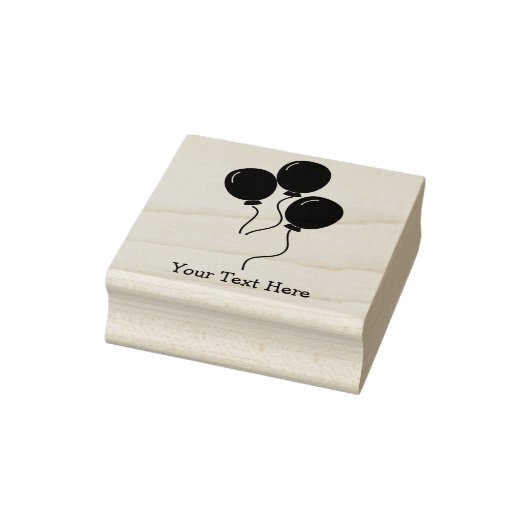 Verjaardagsfeestballonnen aangepaste tekst rubberstempel (Stempel)