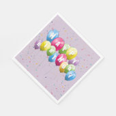 Verjaardagsfeestballonnen en Confetti Servet (Hoek)