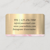 Verjaardagsfeestballonnen Gift Heart Visitekaartje (Achterkant)