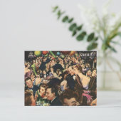 Verjaardagsfeestballonnen in vintage stijl, Hollyw Briefkaart (Staand voorkant)