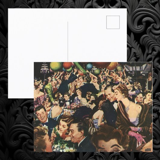 Verjaardagsfeestballonnen in vintage stijl, Hollyw Briefkaart