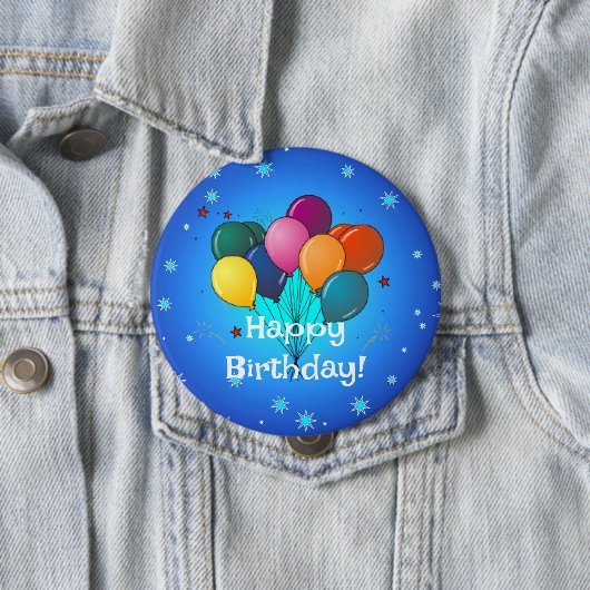 Verjaardagsfeestballonnen, Ronde Button 4,0 Cm (In situ)