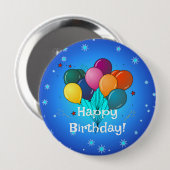 Verjaardagsfeestballonnen, Ronde Button 4,0 Cm (Voorkant /achterkant)